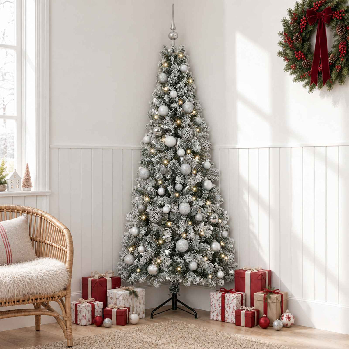 Artificial Christmas Tree with Bauble 150 cm 150 LEDs