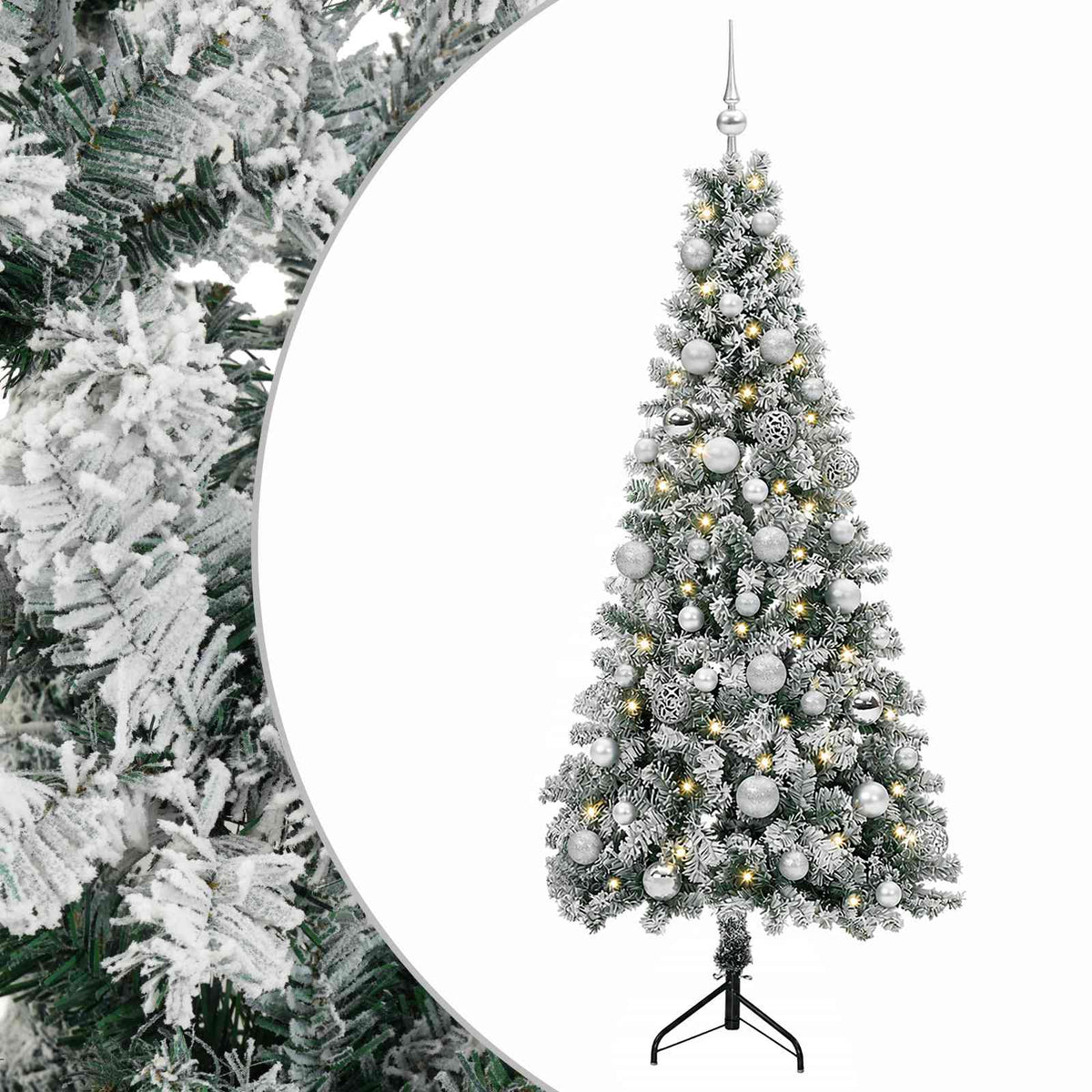 Artificial Christmas Tree with Bauble 150 cm 150 LEDs