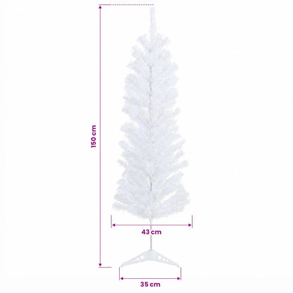 Artificial Slim Christmas Tree with Bauble 150 cm 150 LEDs