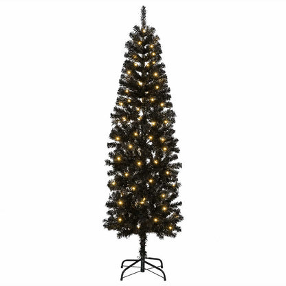 Artificial Slim Christmas Tree 180 cm 300 LEDs Warm White