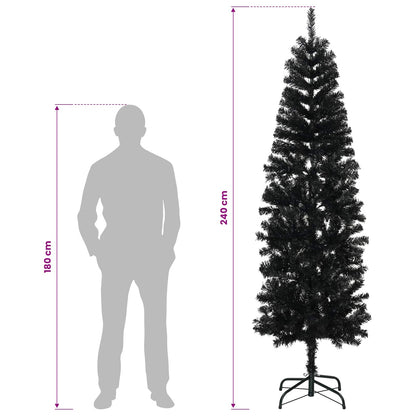 Artificial Slim Christmas Tree 240 cm 300 LEDs Warm White
