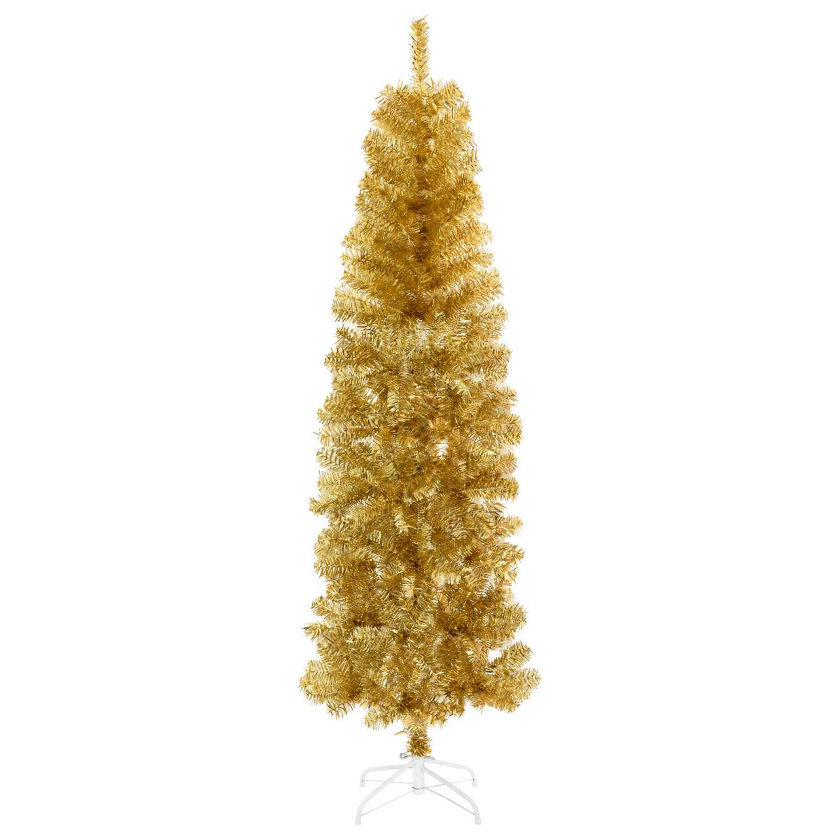 Artificial Slim Christmas Tree with Bauble 180 cm 300 LEDs