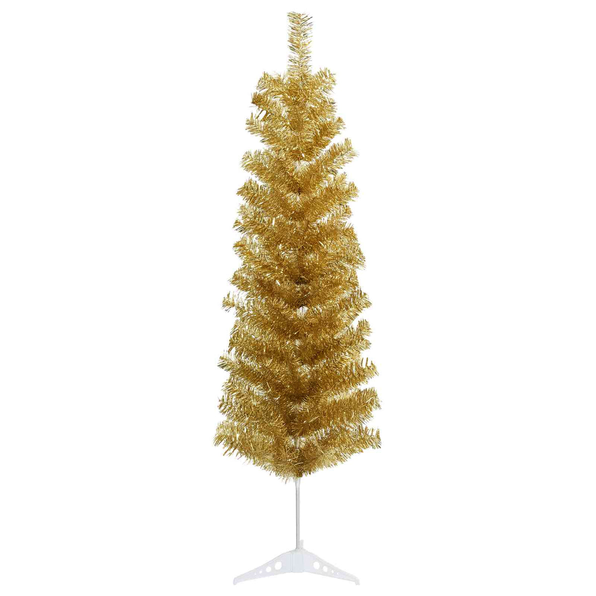 Artificial Slim Christmas Tree with Bauble 150 cm 150 LEDs
