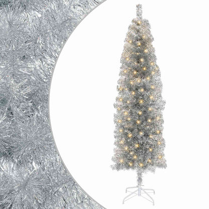 Artificial Slim Christmas Tree 180 cm 300 LEDs Warm White