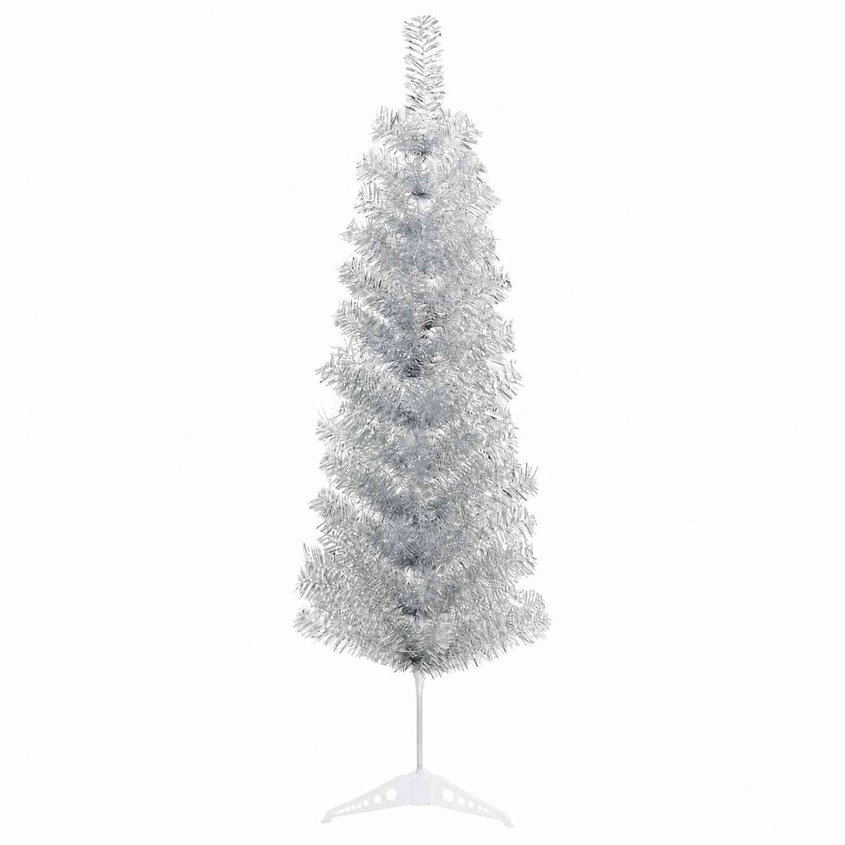 Artificial Slim Christmas Tree with Bauble 150 cm 150 LEDs