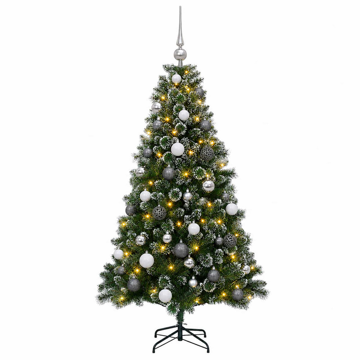 Artificial Christmas Tree with Bauble 120 cm 150 LEDs