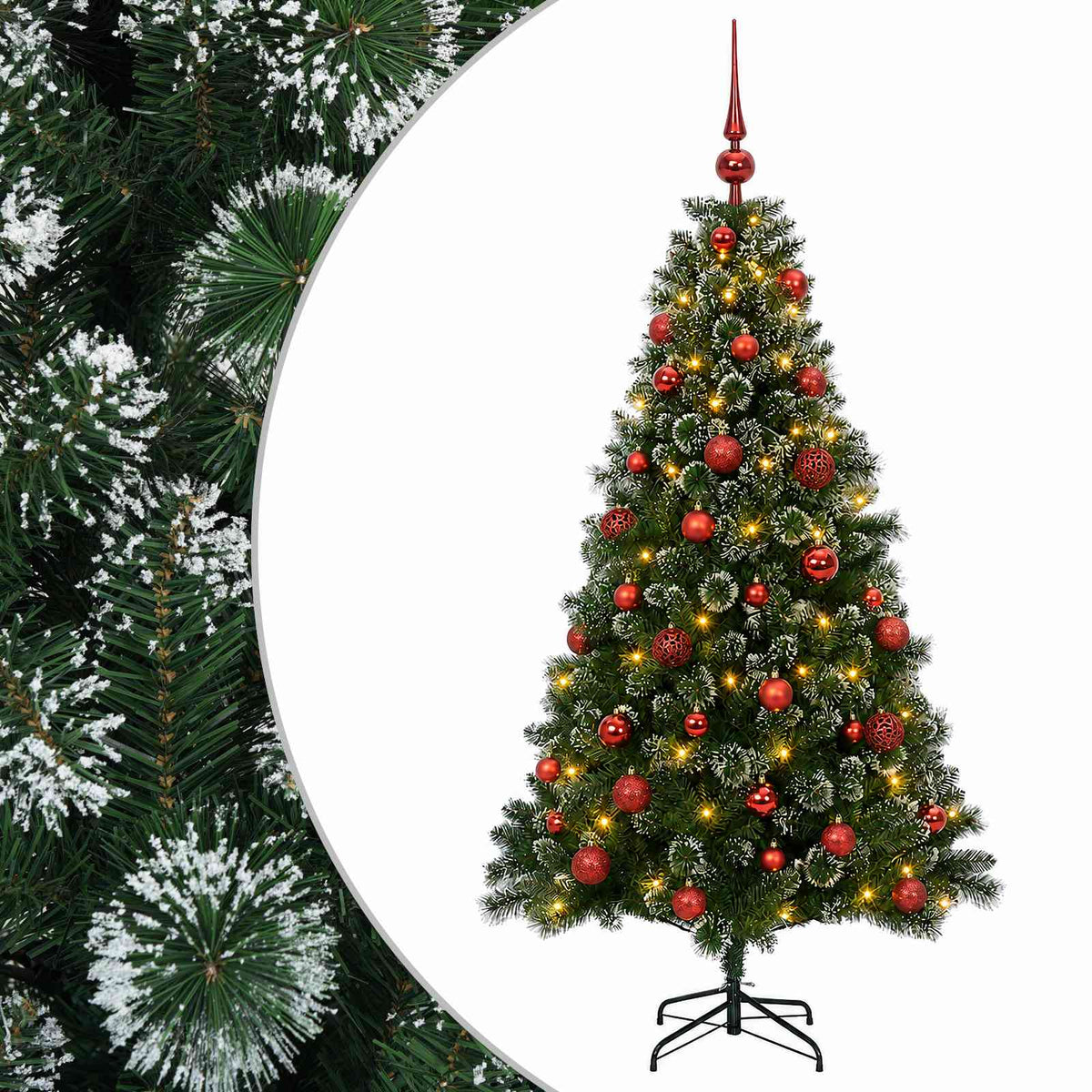 Artificial Christmas Tree with Bauble 120 cm 150 LEDs
