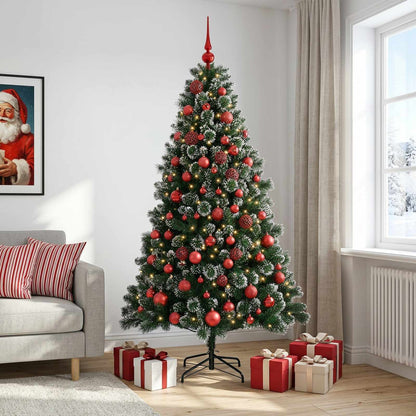 Artificial Christmas Tree with Bauble 210 cm 300 LEDs