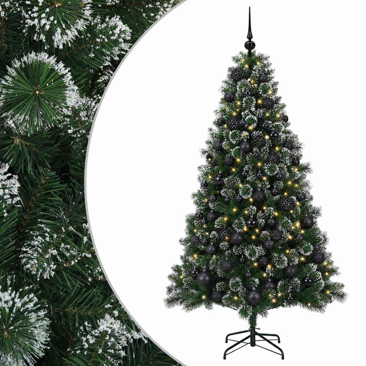 Artificial Christmas Tree with Bauble 210 cm 300 LEDs