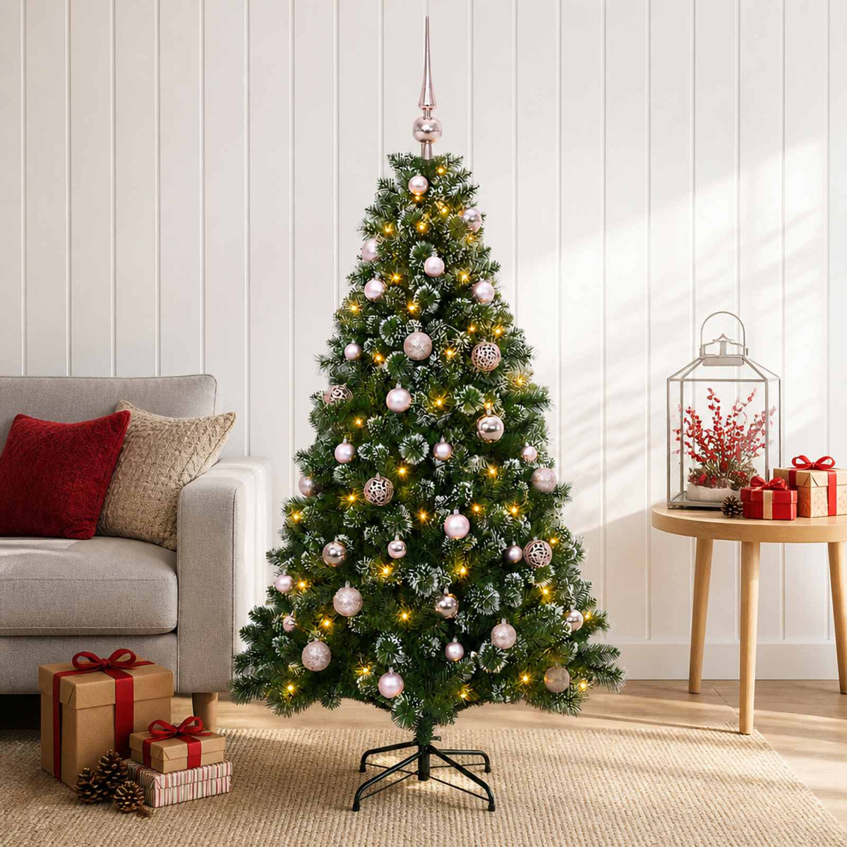 Artificial Christmas Tree with Bauble 120 cm 150 LEDs