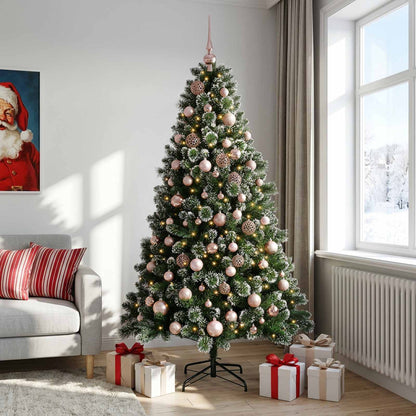 Artificial Christmas Tree with Bauble 210 cm 300 LEDs