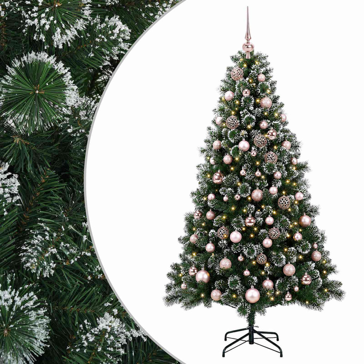 Artificial Christmas Tree with Bauble 210 cm 300 LEDs