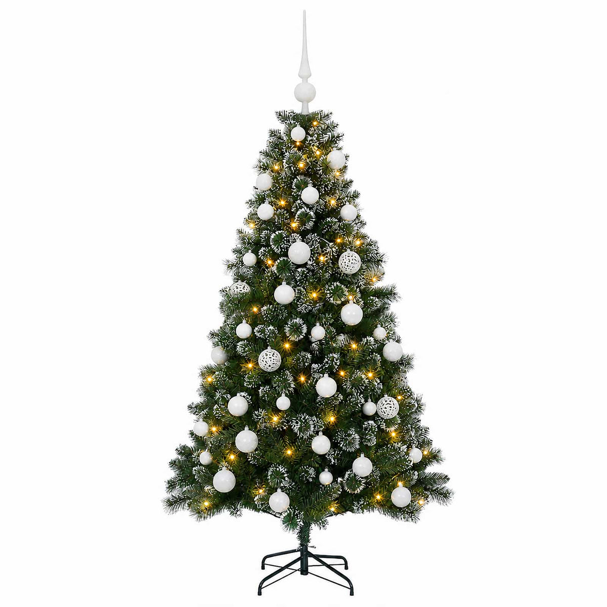 Artificial Christmas Tree with Bauble 120 cm 150 LEDs