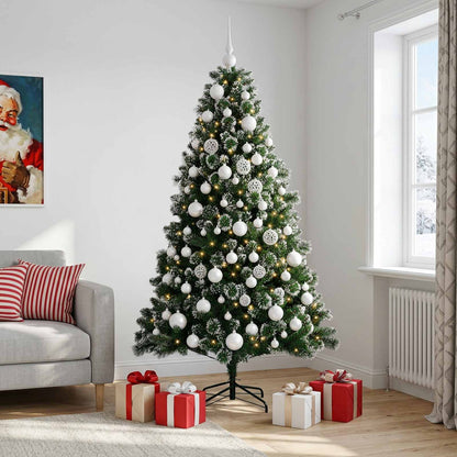 Artificial Christmas Tree with Bauble 210 cm 300 LEDs