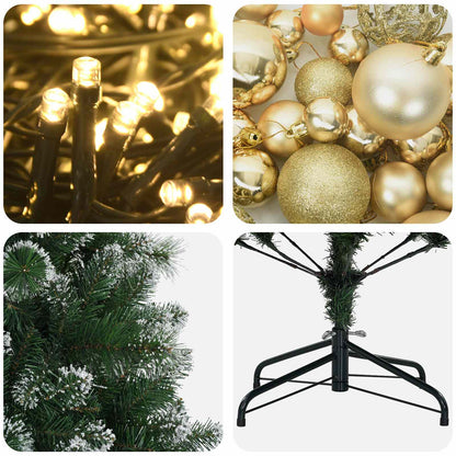 Artificial Christmas Tree with Bauble 120 cm 150 LEDs
