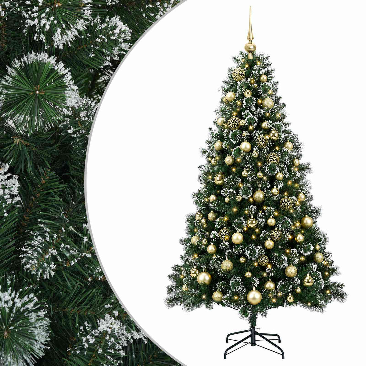 Artificial Christmas Tree with Bauble 180 cm 300 LEDs