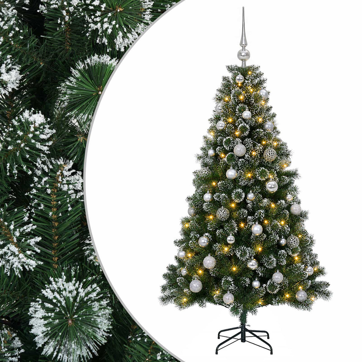 Artificial Christmas Tree with Bauble 120 cm 150 LEDs