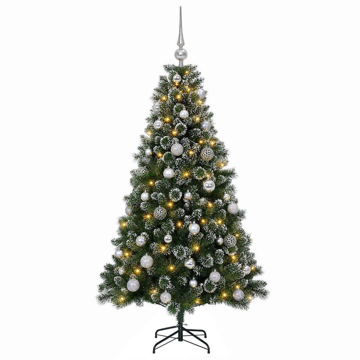 Artificial Christmas Tree with Bauble 120 cm 150 LEDs