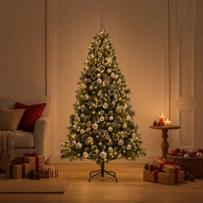 Artificial Christmas Tree with Bauble 210 cm 300 LEDs