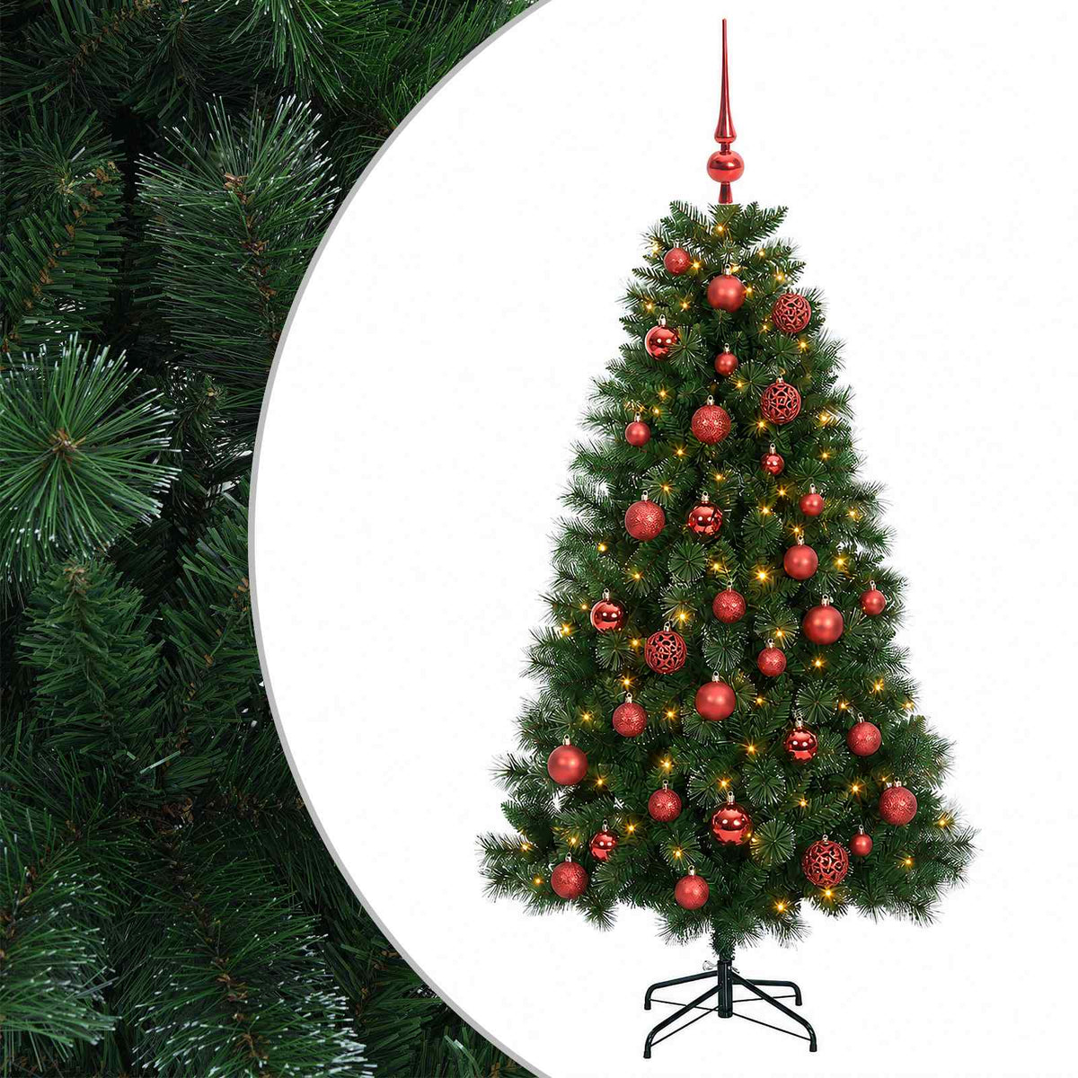 Artificial Christmas Tree with Bauble 120 cm 150 LEDs