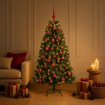 Artificial Christmas Tree with Bauble 150 cm 150 LEDs