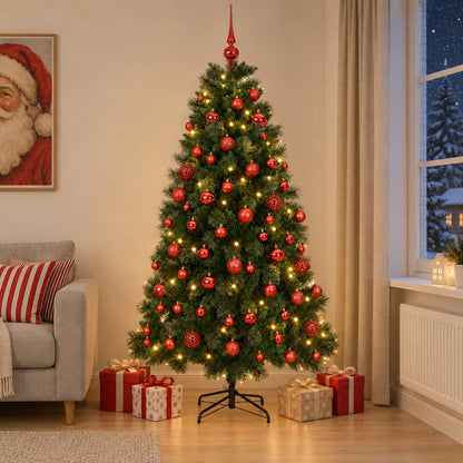 Artificial Christmas Tree with Bauble 240 cm 300 LEDs