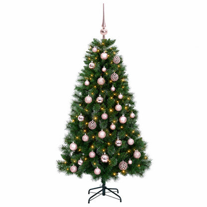 Artificial Christmas Tree with Bauble 120 cm 150 LEDs