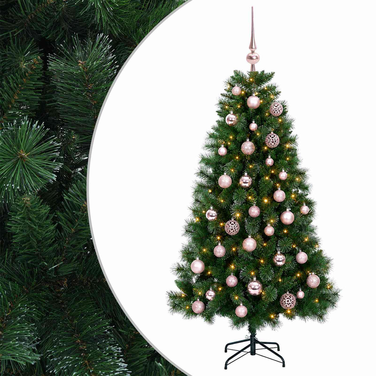 Artificial Christmas Tree with Bauble 150 cm 150 LEDs