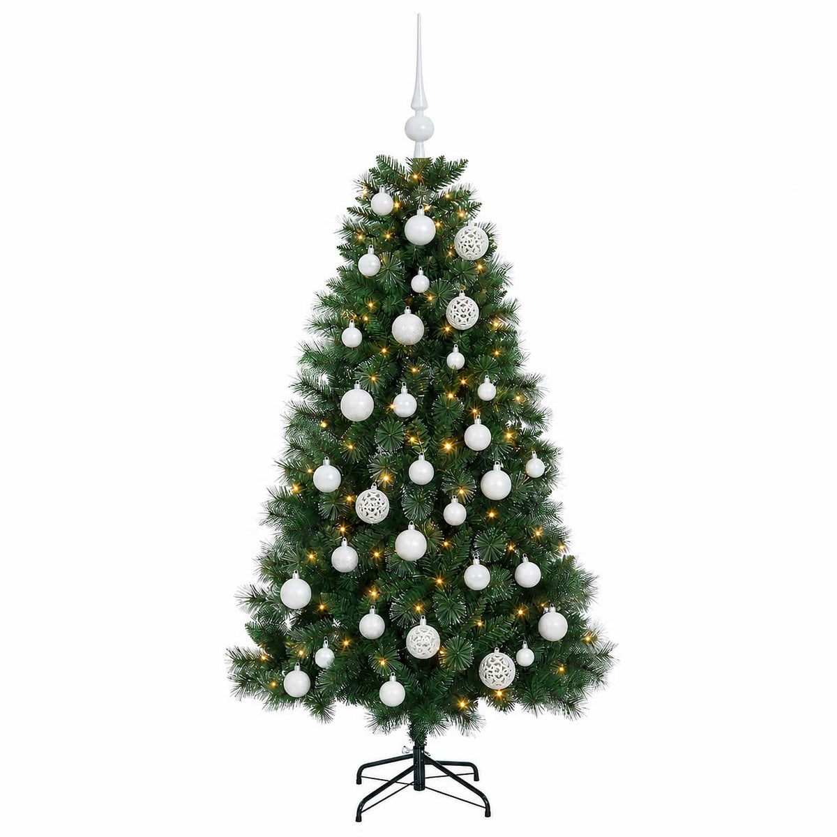 Artificial Christmas Tree with Bauble 120 cm 150 LEDs