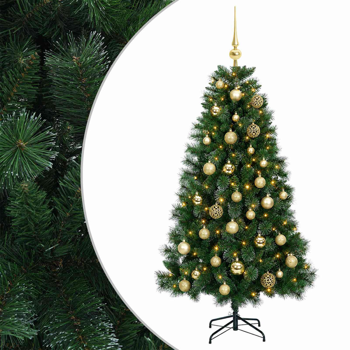 Artificial Christmas Tree with Bauble 120 cm 150 LEDs