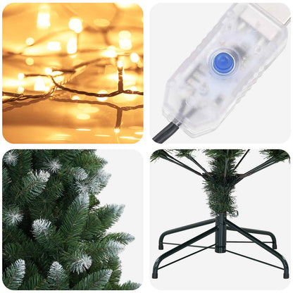 Artificial Christmas Tree 150 cm 150 LEDs Warm White