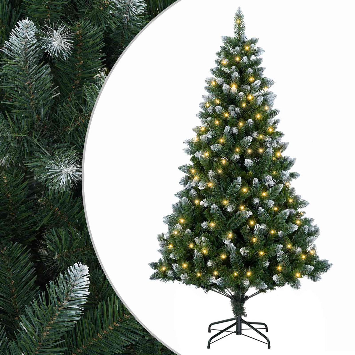 Artificial Christmas Tree 180 cm 300 LEDs Warm White