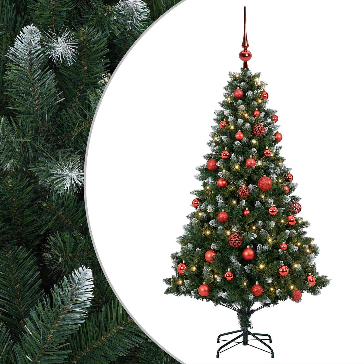 Artificial Christmas Tree with Bauble 150 cm 150 LEDs
