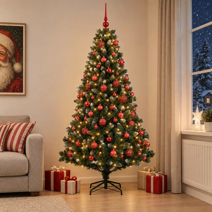 Artificial Christmas Tree with Bauble 240 cm 300 LEDs