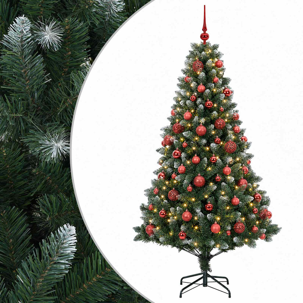 Artificial Christmas Tree with Bauble 240 cm 300 LEDs