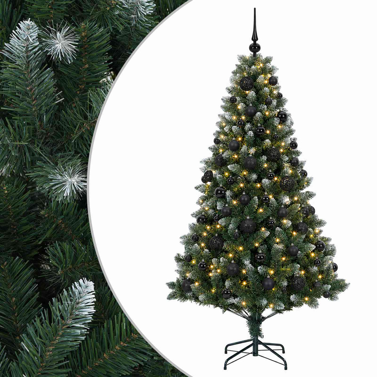 Artificial Christmas Tree with Bauble 210 cm 300 LEDs
