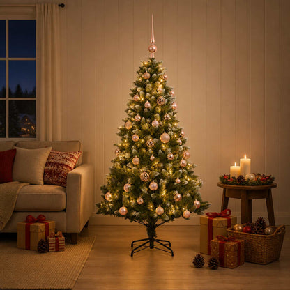 Artificial Christmas Tree with Bauble 150 cm 150 LEDs