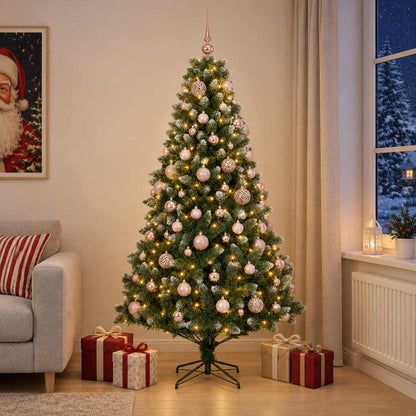 Artificial Christmas Tree with Bauble 210 cm 300 LEDs
