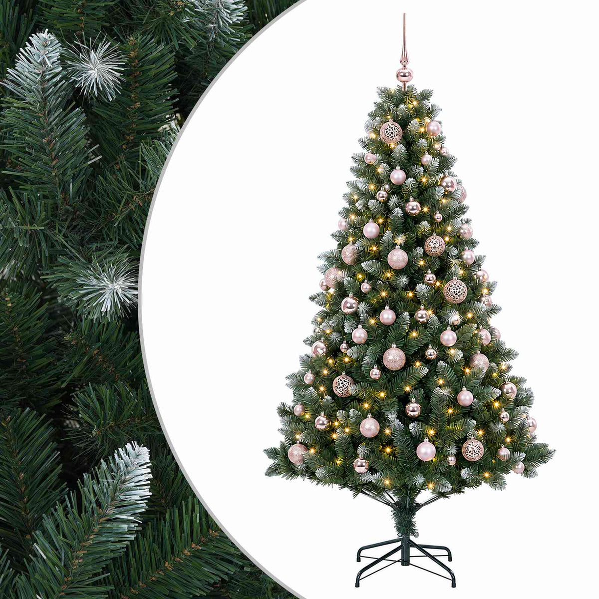 Artificial Christmas Tree with Bauble 210 cm 300 LEDs