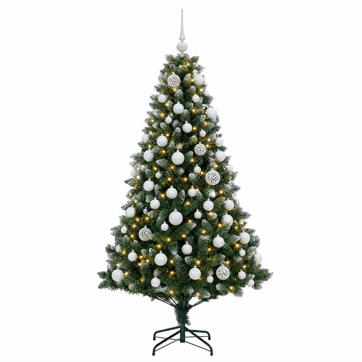 Artificial Christmas Tree with Bauble 210 cm 300 LEDs