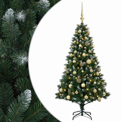 Artificial Christmas Tree with Bauble 150 cm 150 LEDs
