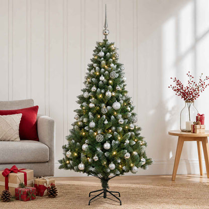 Artificial Christmas Tree with Bauble 150 cm 150 LEDs
