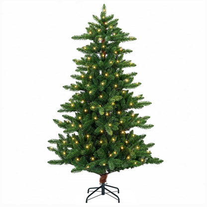 Artificial Christmas Tree 150 cm 150 LEDs Warm White