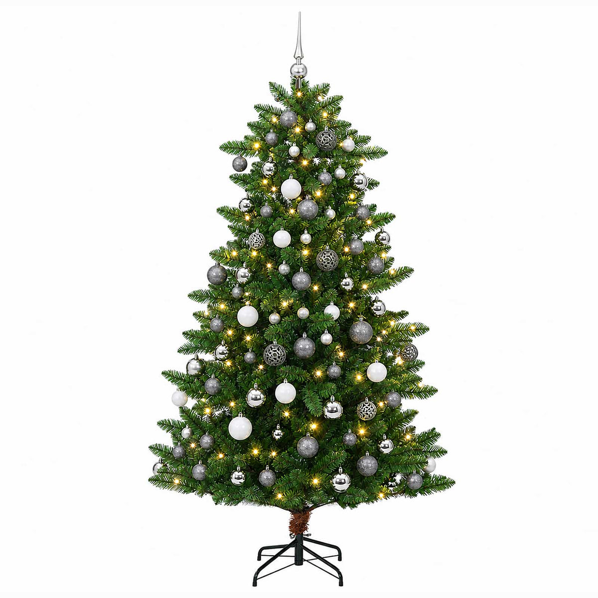 Artificial Christmas Tree with Bauble 180 cm 300 LEDs