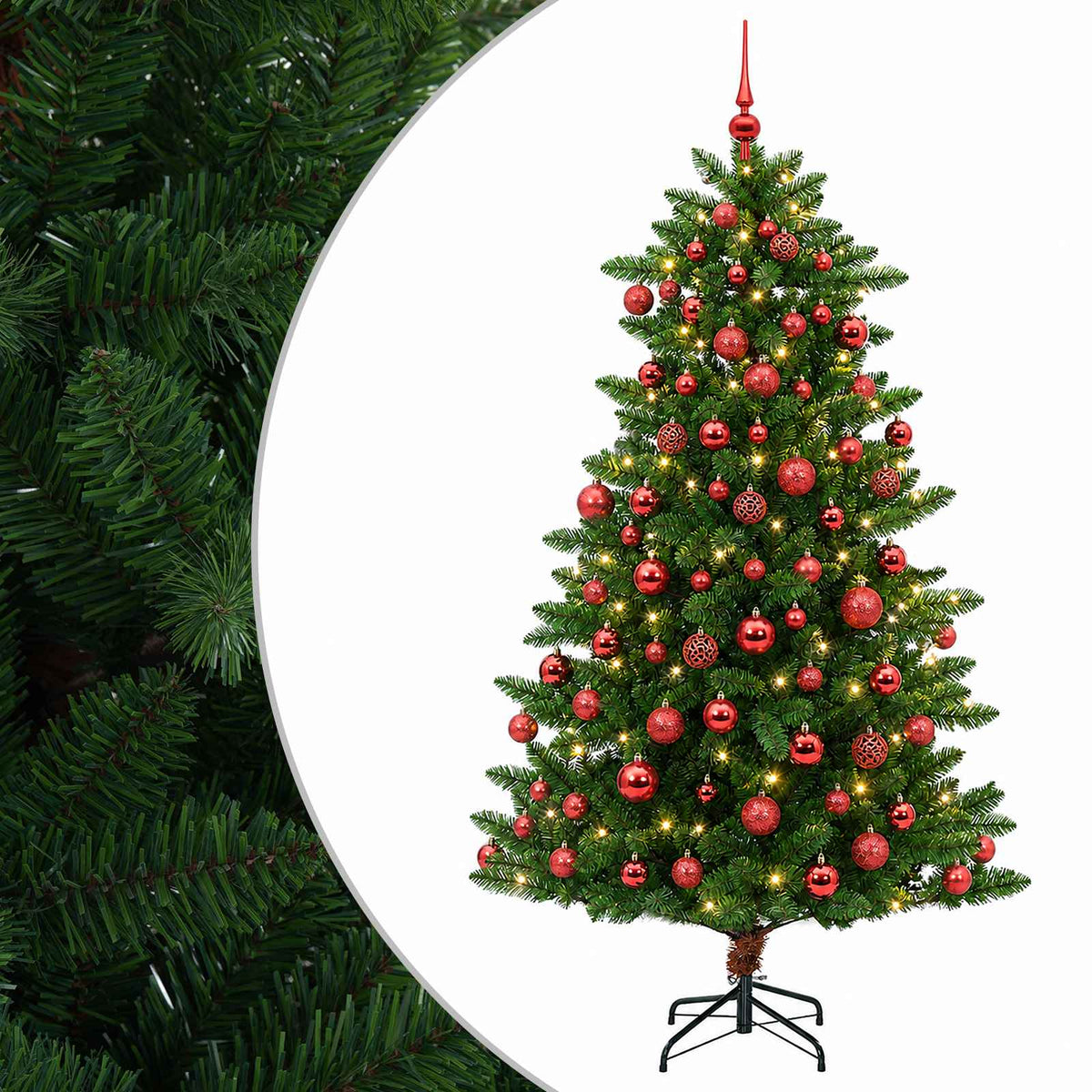 Artificial Christmas Tree with Bauble 180 cm 300 LEDs