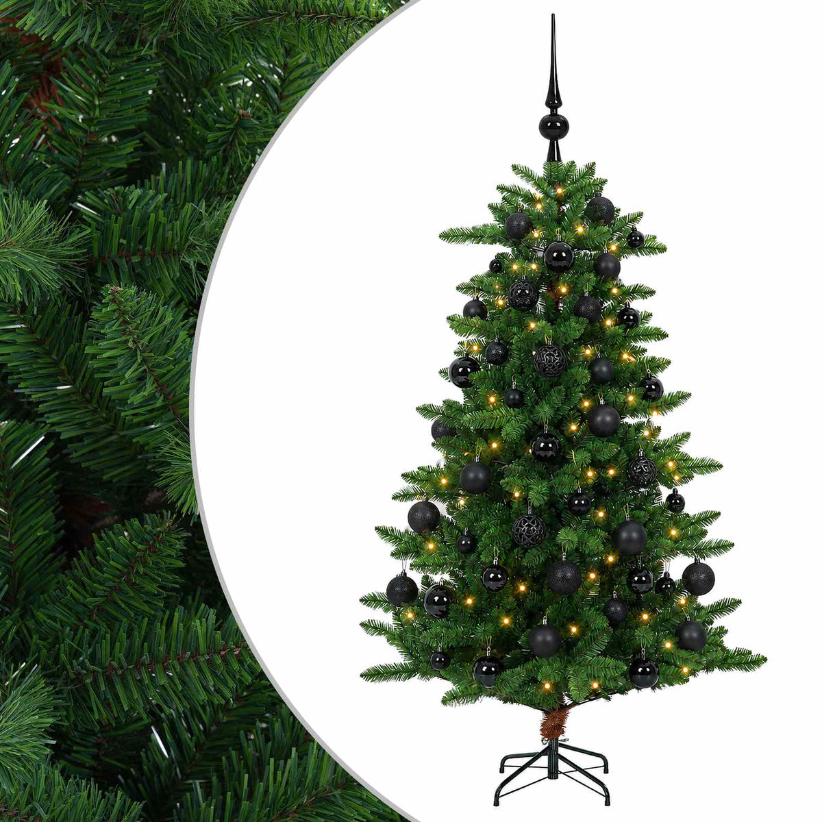 Artificial Christmas Tree with Bauble 150 cm 150 LEDs