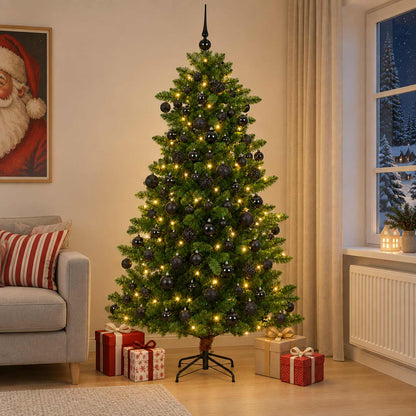 Artificial Christmas Tree with Bauble 240 cm 300 LEDs