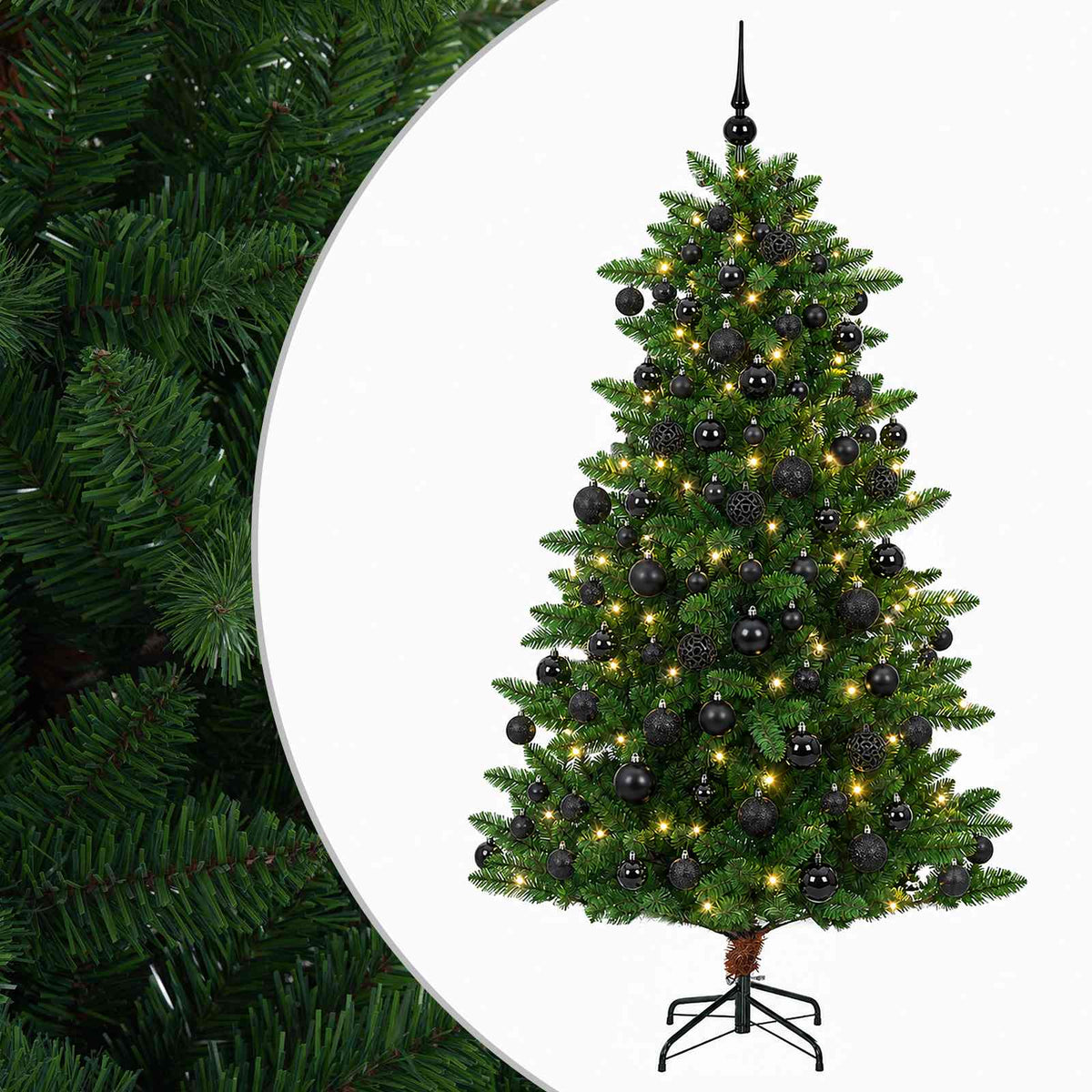 Artificial Christmas Tree with Bauble 180 cm 300 LEDs