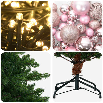 Artificial Christmas Tree with Bauble 120 cm 150 LEDs
