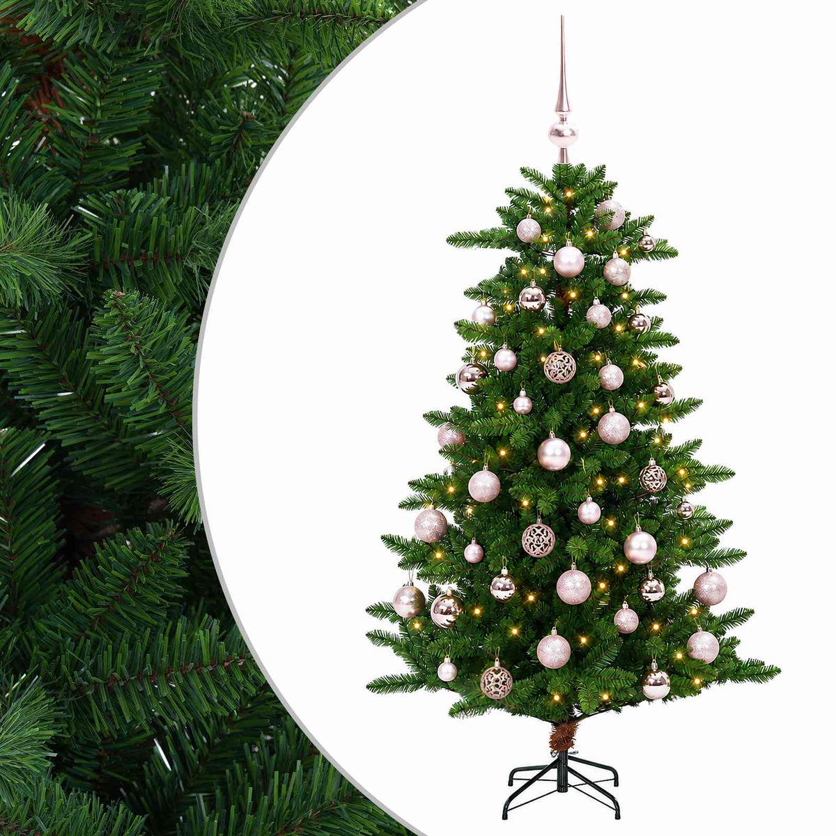 Artificial Christmas Tree with Bauble 150 cm 150 LEDs